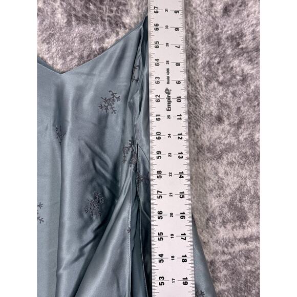 New Cinq a Sept Dress XS Womens Silk Satin Embroidered Asymmetrical Mini - Picture 8 of 10